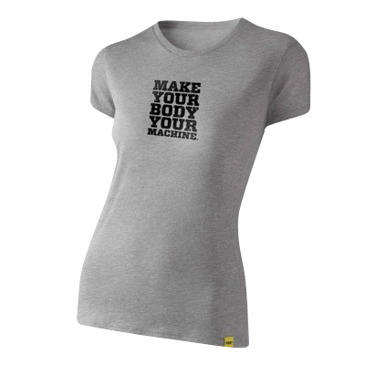 T-Shirt MYBYM Schwarz auf Grau Frauen Small T-Shirt MYBYM Schwarz auf Grau Frauen Small