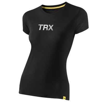 T-Shirt TRX Weiß auf Schwarz Frauen Small