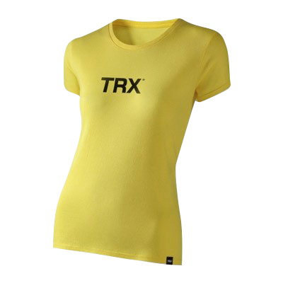 T-Shirt MYBYM Schwarz auf Gelb Frauen Large
